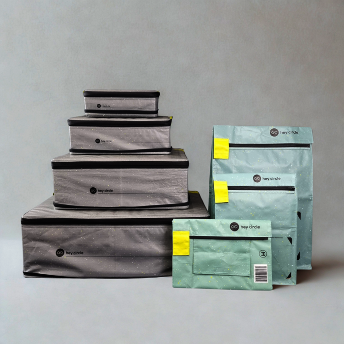 Mehrwegversandverpackungen in verschiedenen Größen von hey circle - Bildrechte: hey circle 