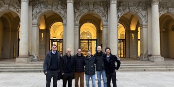 The founding team of amsight with investors – Image rights: amsight