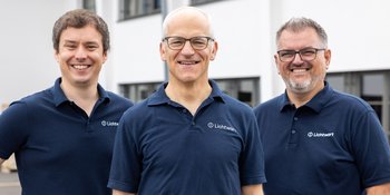 The Lichtwart founding team. From left to right: Johannes Mailänder, CMO; Jackson Bond, CSO; and Gregor Giataganas, CEO.